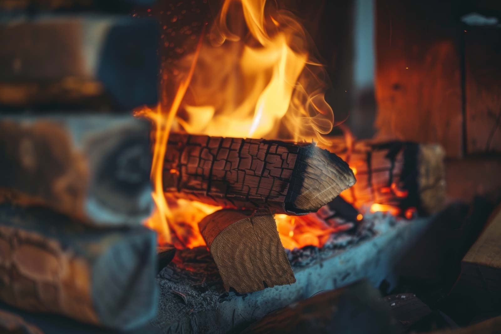 Heizen mit Holz für die Umwelt